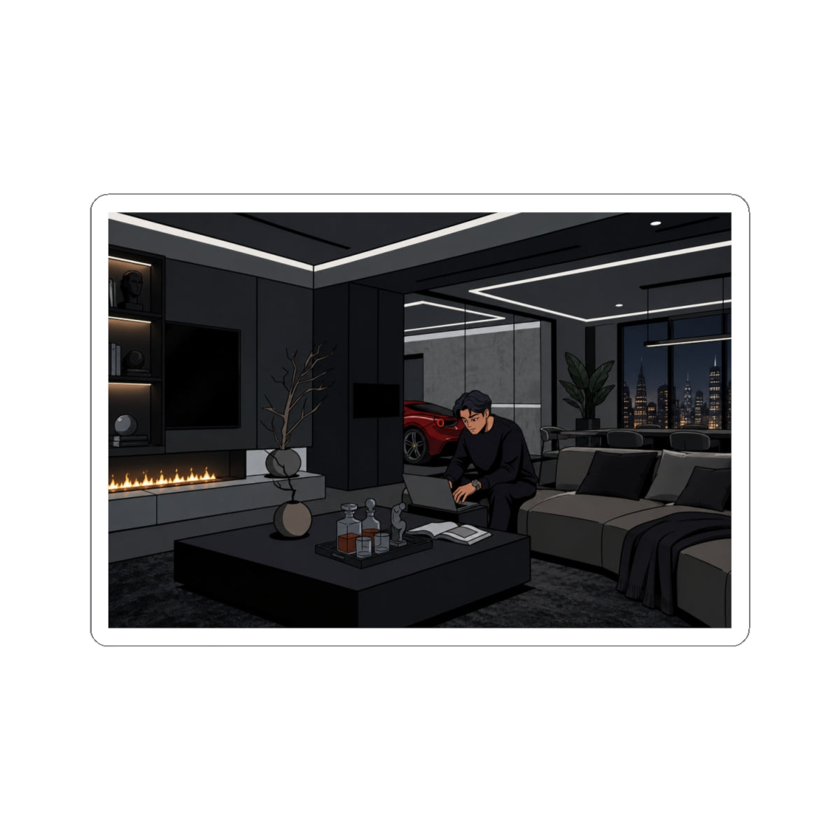 Cozy Night In Sticker
