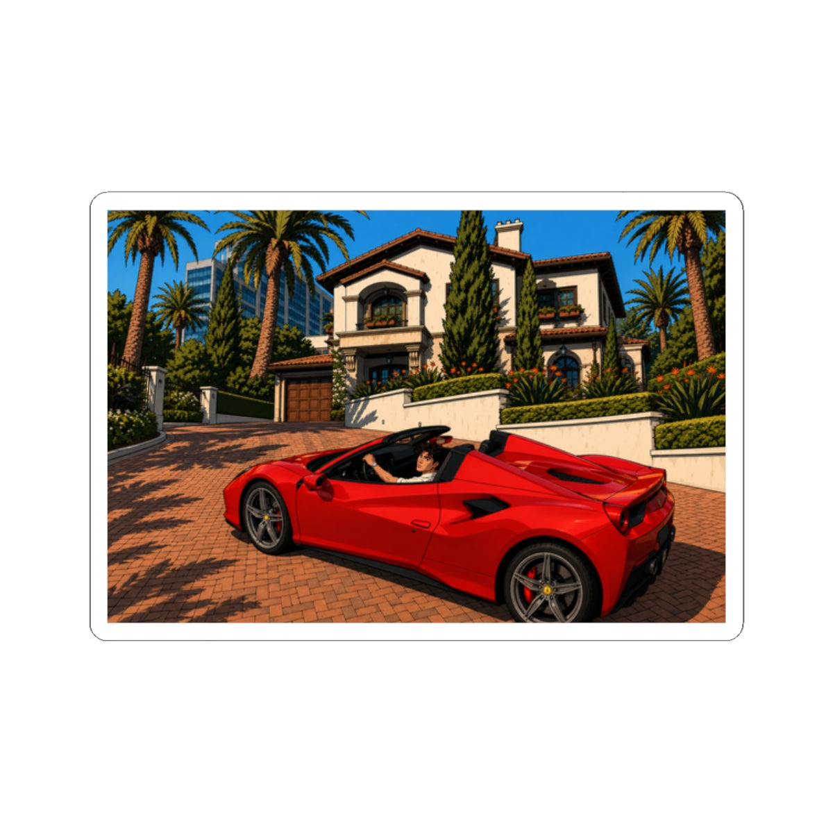 Villa Hours Sticker