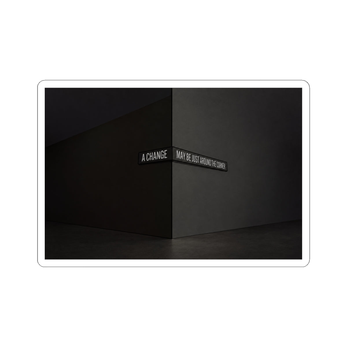 Minimal Noir Sticker