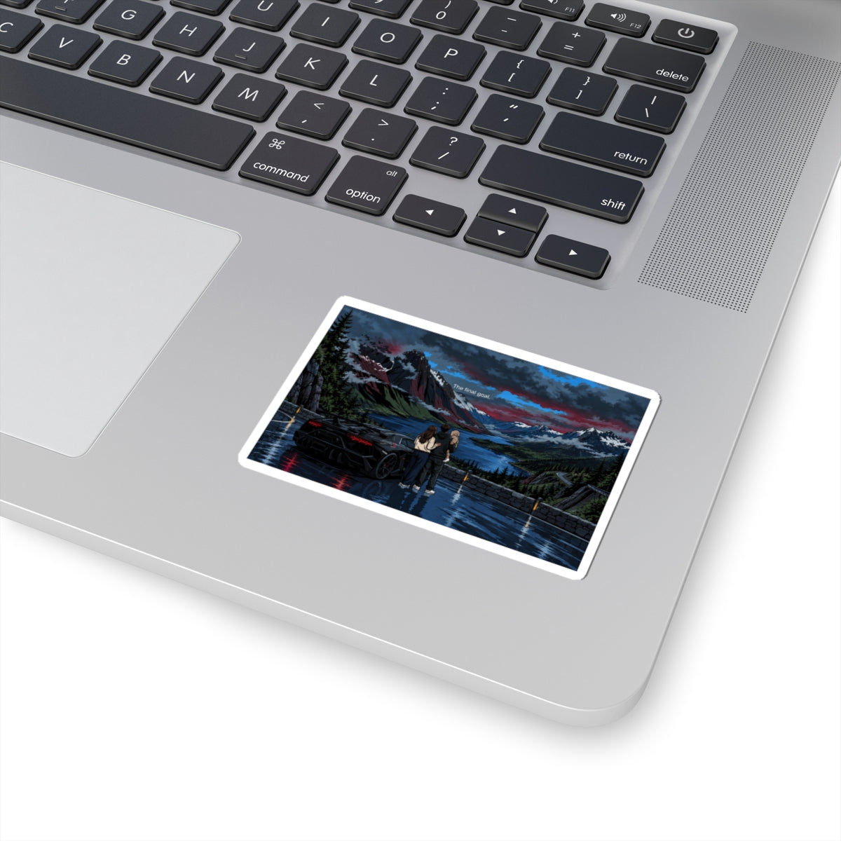 Moonlit Lake Sticker