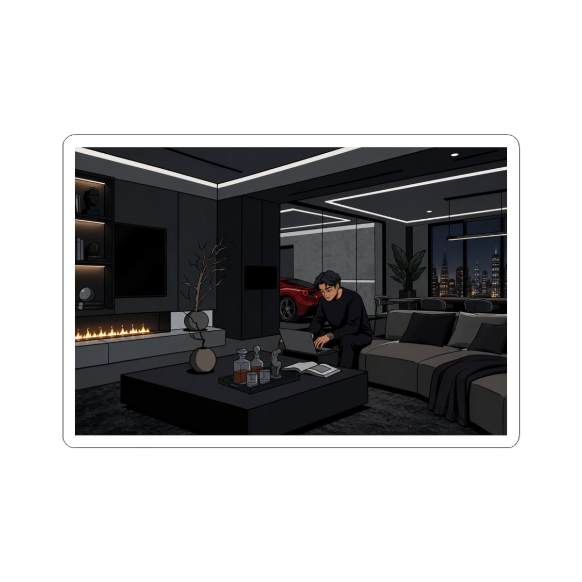Cozy Night In Sticker