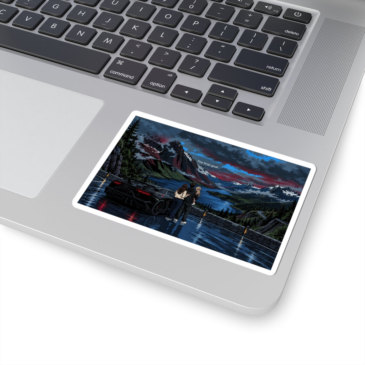 Moonlit Lake Sticker