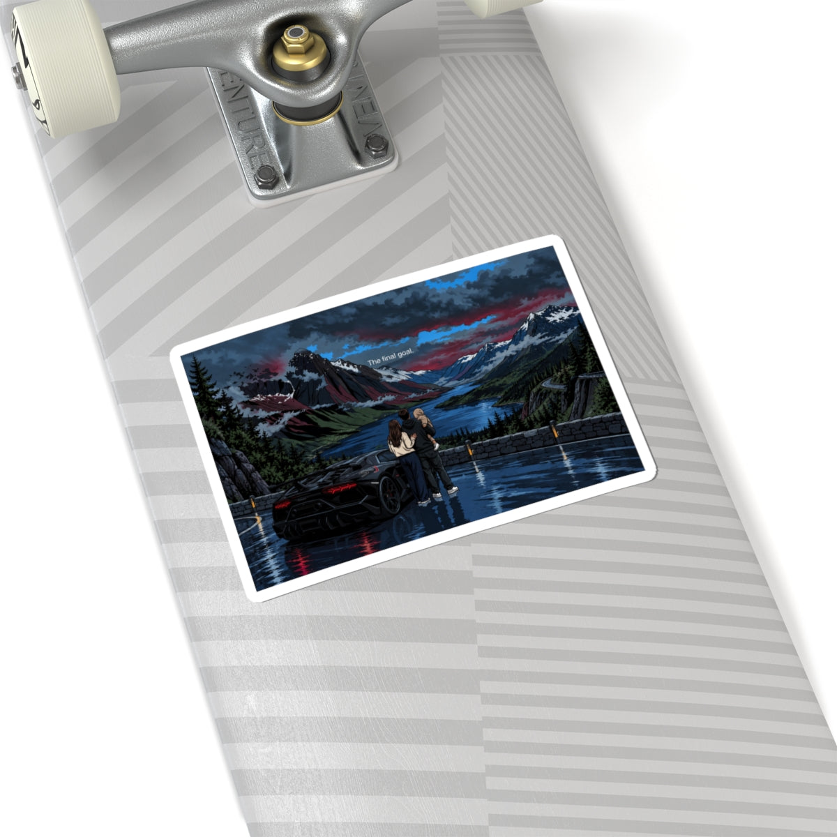 Moonlit Lake Sticker