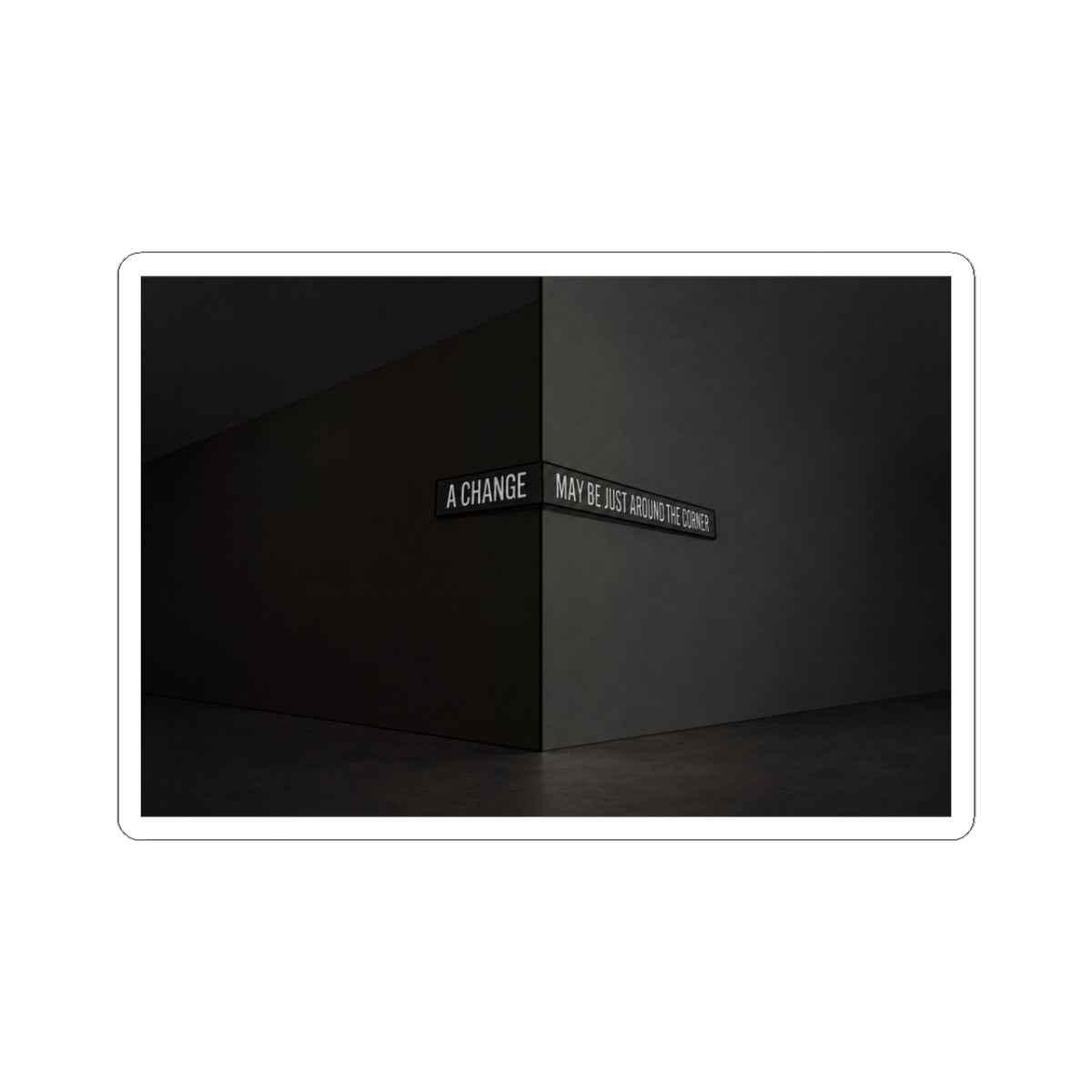 Minimal Noir Sticker
